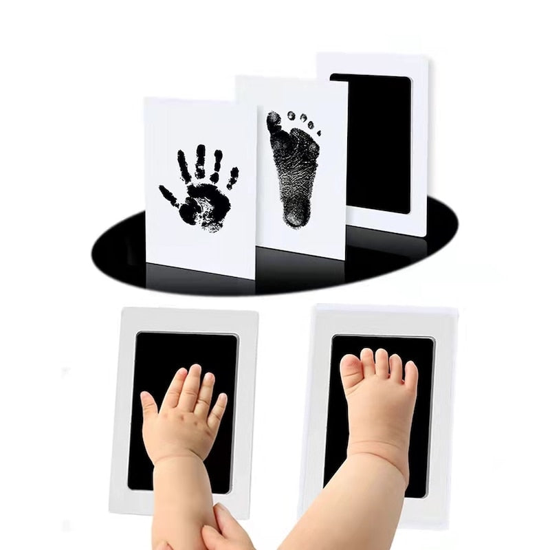 Newborn Baby DIY Hand And Footprint Kit Ink Pads Photo Frame