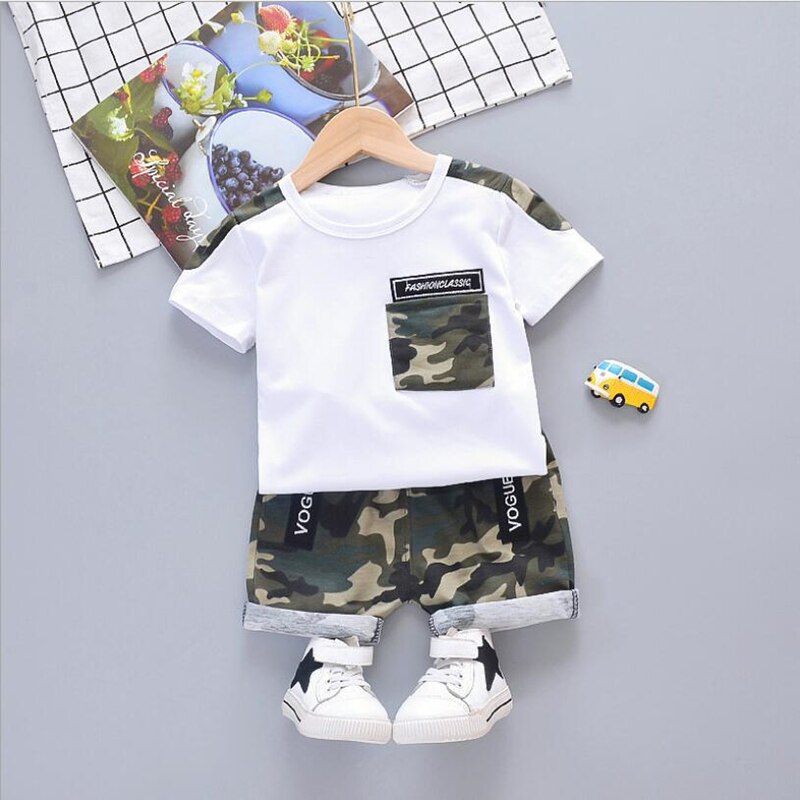 Summer Baby Boy Clothes Suits Gentleman Style Infant Clothing Sets T- Shirt+Shorts 2Pcs Casual Jogging Suit Toddler Outfits 2020