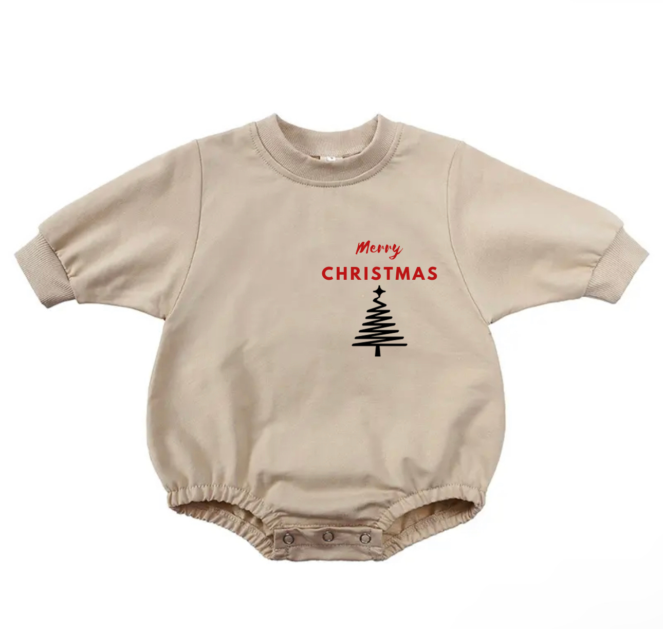 Merry Christmas Sweatshirt Bodysuit