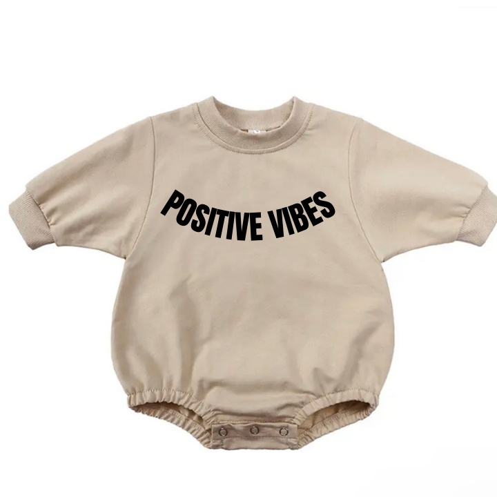 Long Sleeve Onesie Positive Vibes