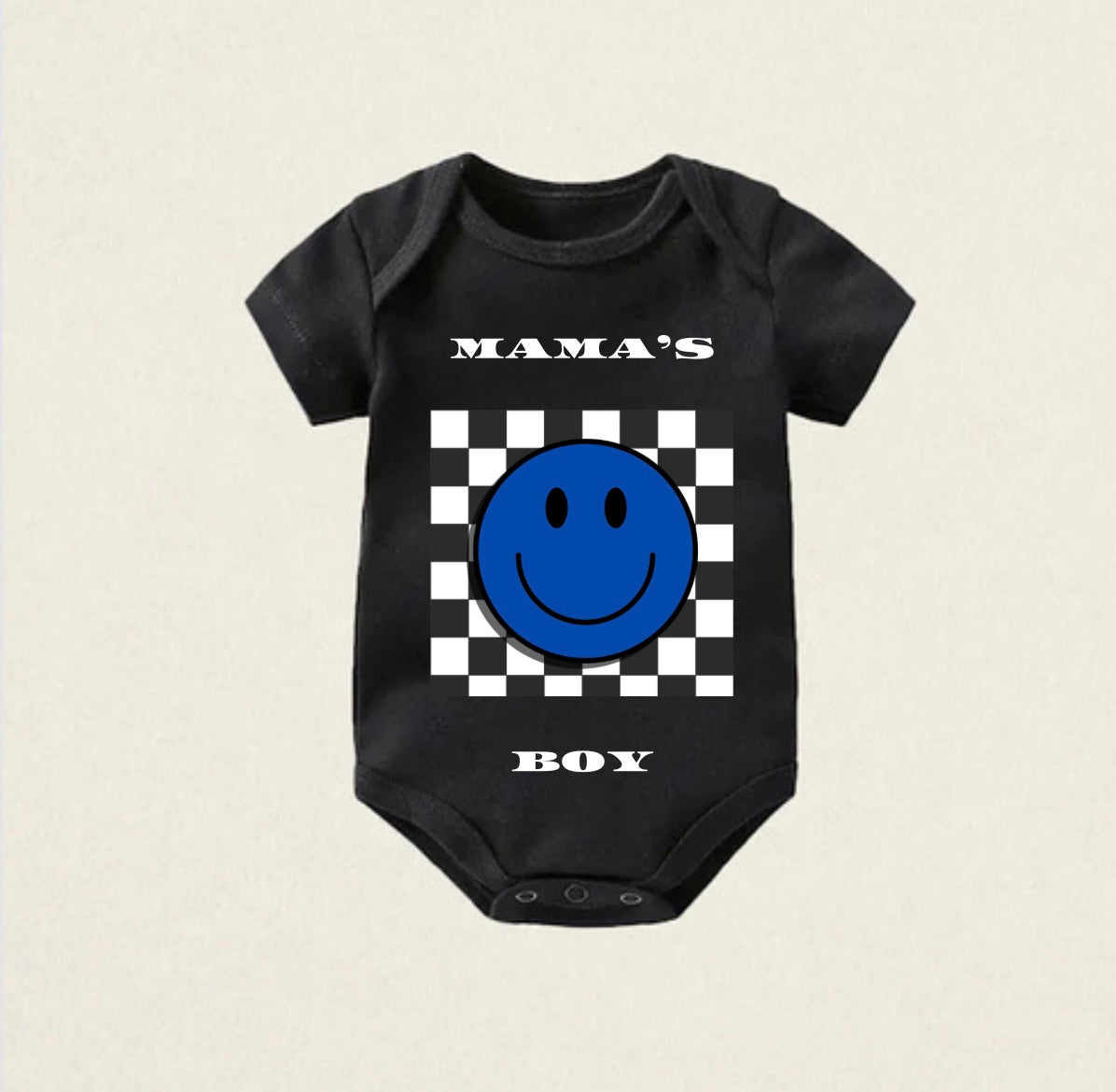 Happy Mama's Boy Baby One-Pieces