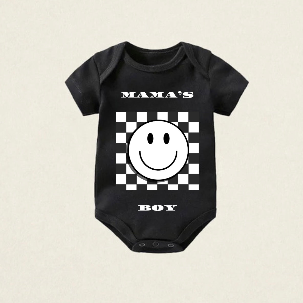 Happy Mama's Boy Baby One-Pieces