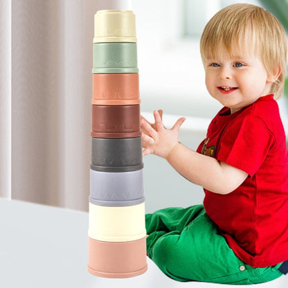 Baby Stacking Cup Toys Baby Early Educational Toys Stacking Tower Montessori Toys Baby Bath Toys Children Gift Dropshipping