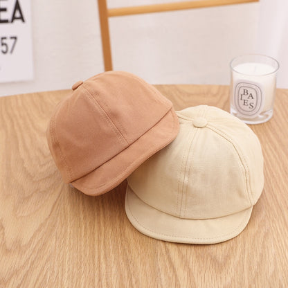 Summer Pure Color Soft Brim Baby Baseball Hat Kids Sun Caps Children Visor Casquette