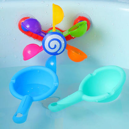 Colorful Bathing Toy Baby Waterwheel Spray Play Set for Kids Boy Toddler Children Swimming Bath Water Playing Toys Gifts