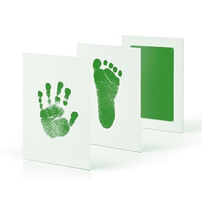 Newborn Baby DIY Hand And Footprint Kit Ink Pads Photo Frame Handprint Toddlers Souvenir Accessories Safe Clean Baby Shower Gift