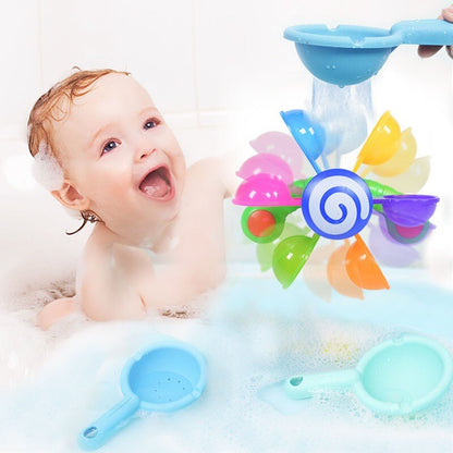 Colorful Bathing Toy Baby Waterwheel Spray Play Set for Kids Boy Toddler Children Swimming Bath Water Playing Toys Gifts