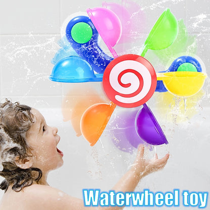 Colorful Bathing Toy Baby Waterwheel Spray Play Set for Kids Boy Toddler Children Swimming Bath Water Playing Toys Gifts