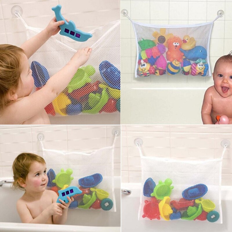 Baby Bathroom Mesh Bag For Bath Toys Bag Kids Basket Net Children'S Games Network Toy Waterproof Cloth Sand Toys Beach Storage