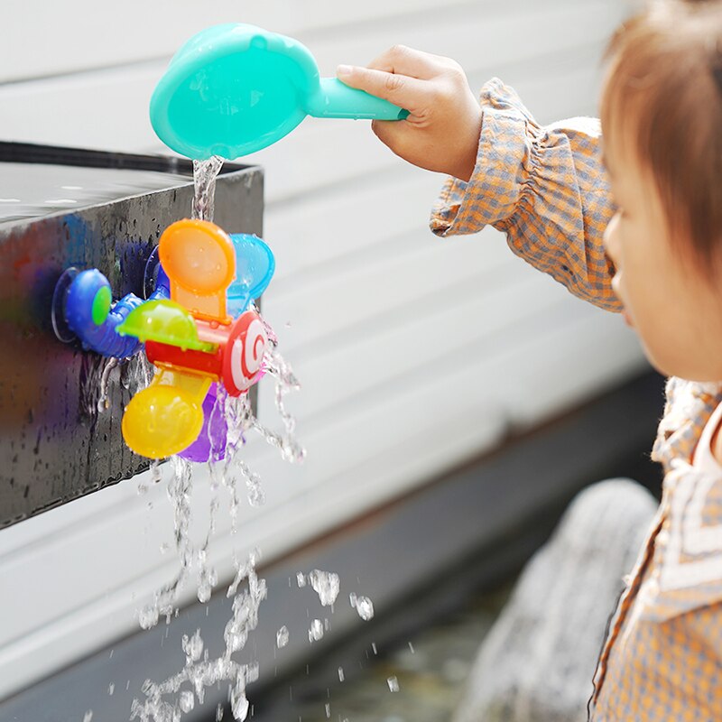 Colorful Bathing Toy Baby Waterwheel Spray Play Set for Kids Boy Toddler Children Swimming Bath Water Playing Toys Gifts