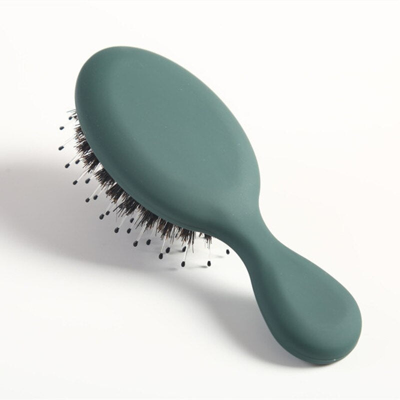 Portable Pocket Hair Comb Salon Styling Hairbrush Shampoo Brush Massager Hair Comb Horsehair Comb Fashion Styling Tool Health