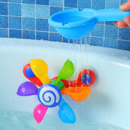 Colorful Bathing Toy Baby Waterwheel Spray Play Set for Kids Boy Toddler Children Swimming Bath Water Playing Toys Gifts