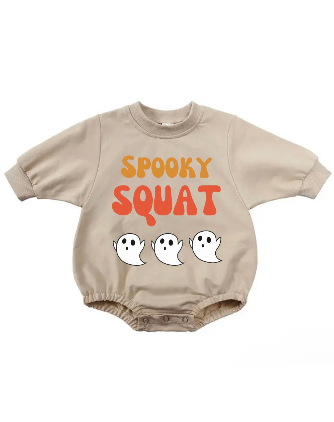 Spooky Squat Long Sleeve Sweatshirt Bodysuit